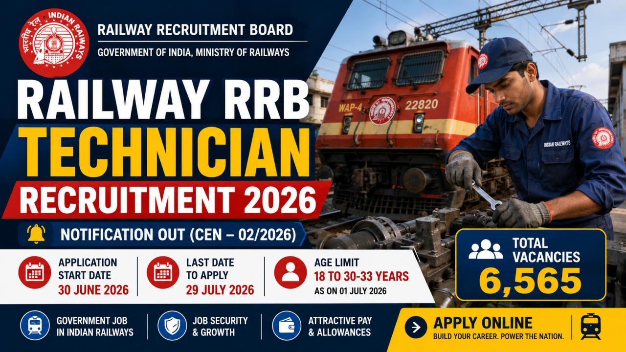 Railway RRB Technician Recruitment 2026