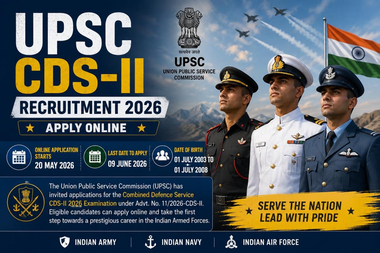 UPSC CDS-II Recruitment 2026 | Apply Online